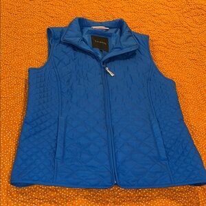 Talbots Women's Blue Quilted Vest